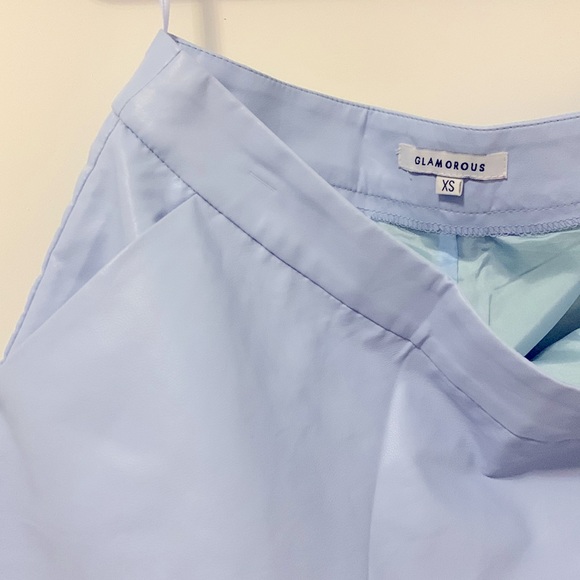 Baby Blue Asymmetric Skort - Picture 4 of 4